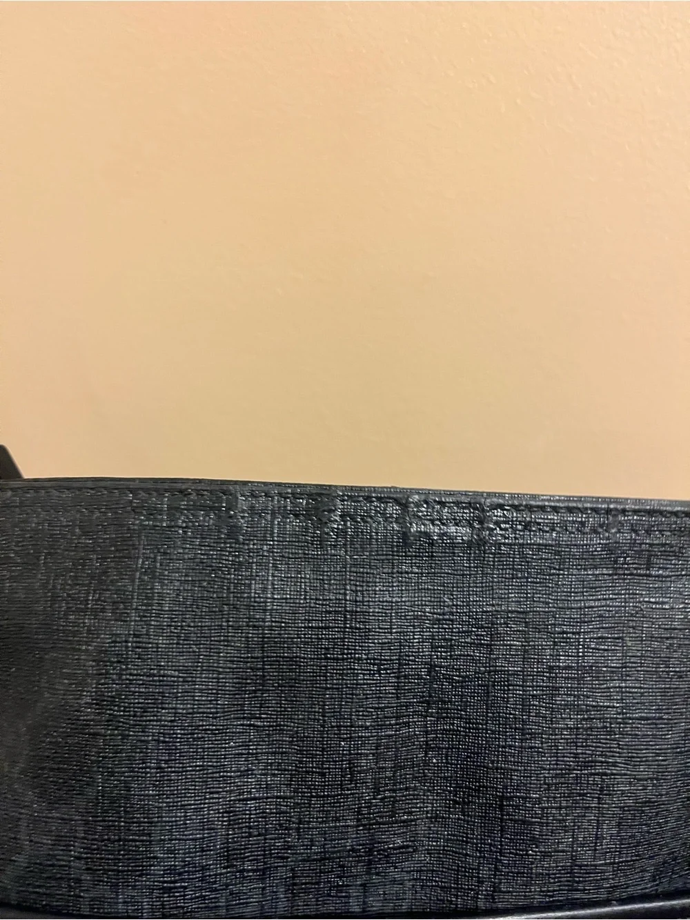 Gucci Men's Black Monogram Messenger Bag w/ COA